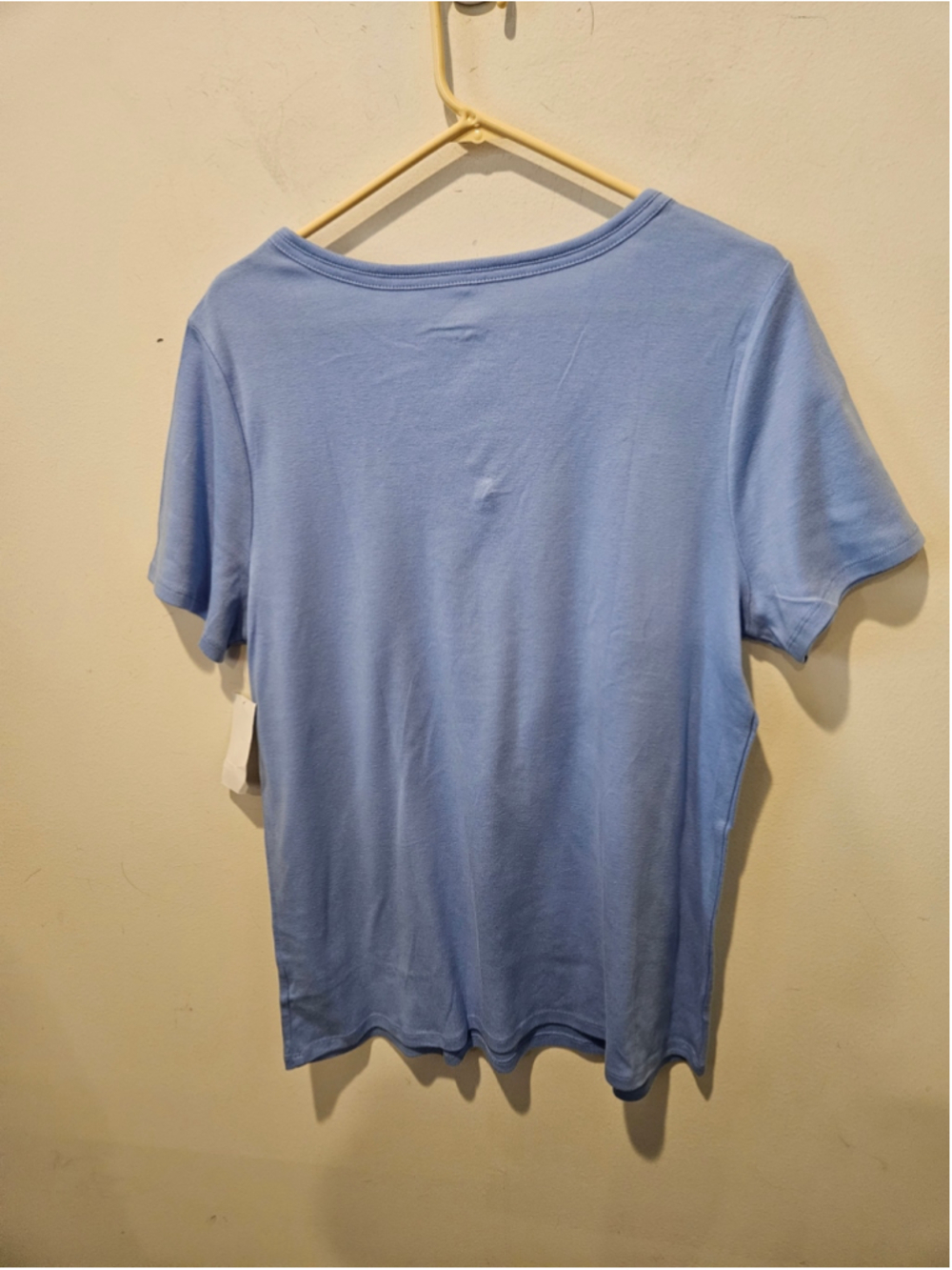 Women's Fashion Bug NWT Vintage V-Neck Short Sleeve Tee, Blue, Size 1X - Picture 7 of 11